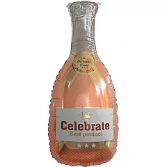 Шар Фигура Бутылка Шампанское Золотая корона Розовое Золото