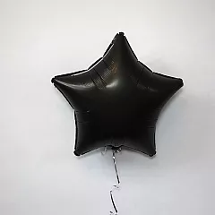 Шар звезда 19 Сатин Black